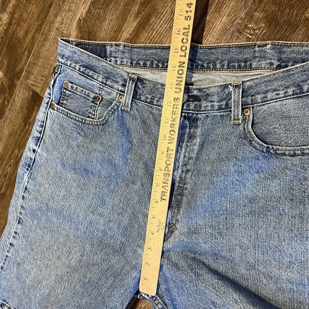 Levis 550 Shorts Mens 40 Relaxed Fit Denim Medium Wash Blue Jorts 10”